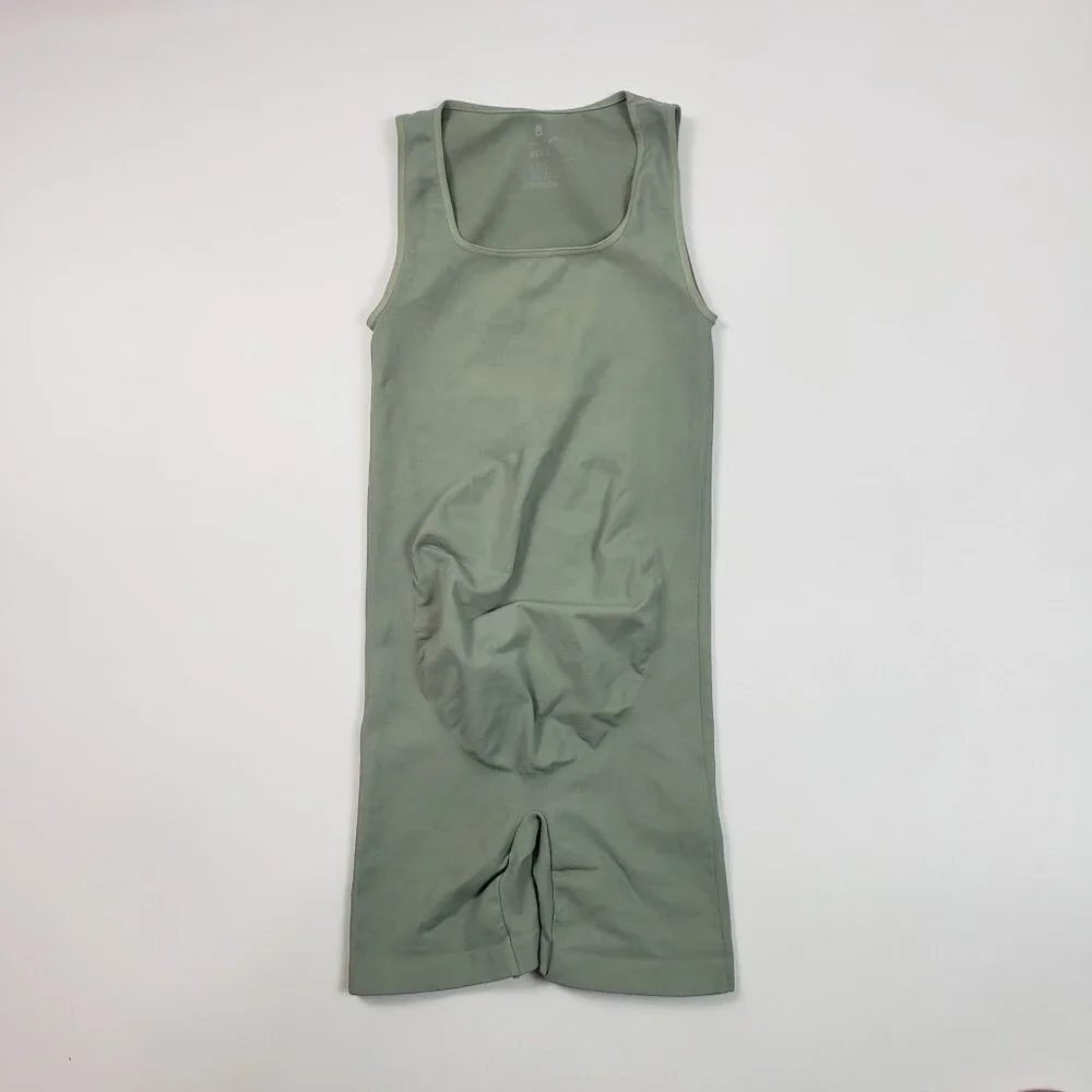 Spiritual Gangster Good Karma Seamless Maternity Unitard Women's XS/S Sage Green - Picture 4 of 14